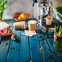 Pappbecher doppelwandig braun - kompostierbare Coffee-to-go-Becher