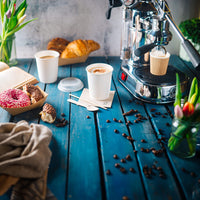 Pappbecher doppelwandig weiß - kompostierbare Coffee-to-go-Becher