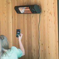 Wandheizstrahler Infrarot 2000 W mit Bluetooth-Lautsprechern