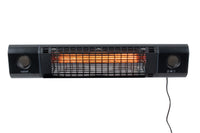 Wandheizstrahler Infrarot 2000 W mit Bluetooth-Lautsprechern