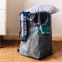 Wäschebox aus waschbarem Papier - Aufbewahrungskorb, Lederoptik