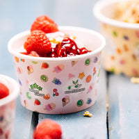 Eisbecher aus Pappe bunt - kompostierbare Speisebecher To Go