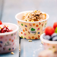 Eisbecher aus Pappe bunt - kompostierbare Speisebecher To Go