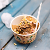 Eisbecher aus Pappe bunt - kompostierbare Speisebecher To Go