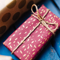 Geschenkpapier Set aus Recyclingpapier – Kraftpapier-Rollen