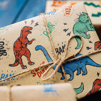 Geschenkpapier Set aus Recyclingpapier – Kraftpapier-Rollen