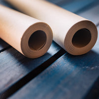 Geschenkpapier Set aus Recyclingpapier – Kraftpapier-Rollen