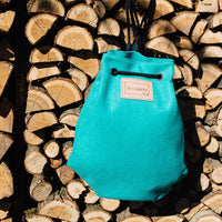 Filz-Rucksack aus recyceltem PET, dunkel meliert, 35x43x12 cm