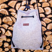 Filz-Rucksack aus 100% Merinowolle, 35x43x12 cm, div. Farben