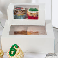 Cupcake-Box mit Sichtfenster, weiß – Gebäckschachtel aus Karton