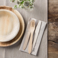 Einweggabeln aus Holz – kompostierbares Partybesteck fürs Catering