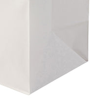 Papiertragetaschen weiß aus Kraftpapier mit Henkel