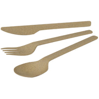 Mehrwegbesteck aus Bioplastik PLA & Holzmehl, robust & spülbar