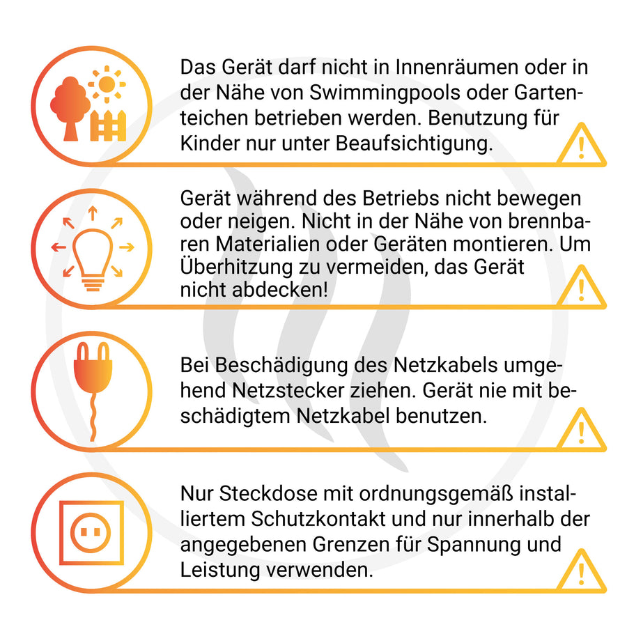 Nur im Freien, nicht abgedeckt, mit Schutzkontakt